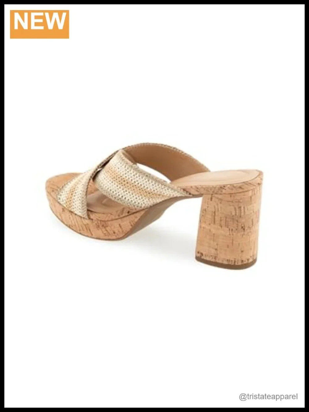 Kenneth Cole Reaction Reeva Mule Platform Sandal Block Heel Slip-On